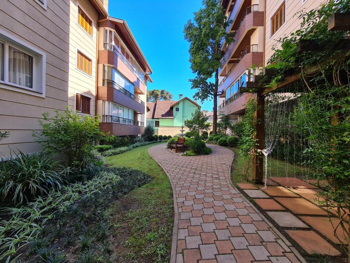 Ferienwohnung 2D No Centro De Gramado, A 500M Da Rua Coberta Exterior foto